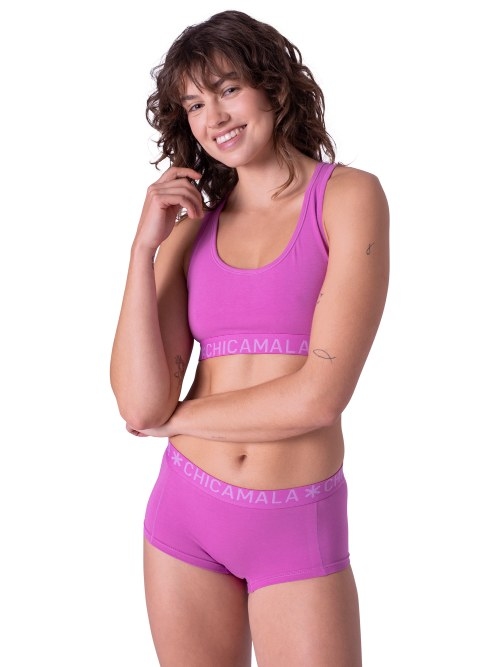 Chicamala Solid yellow/pink short