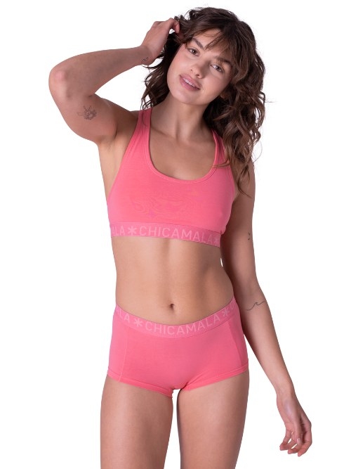 Chicamala Solid blue/pink short