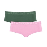 Chicamala Solid pink/green brief