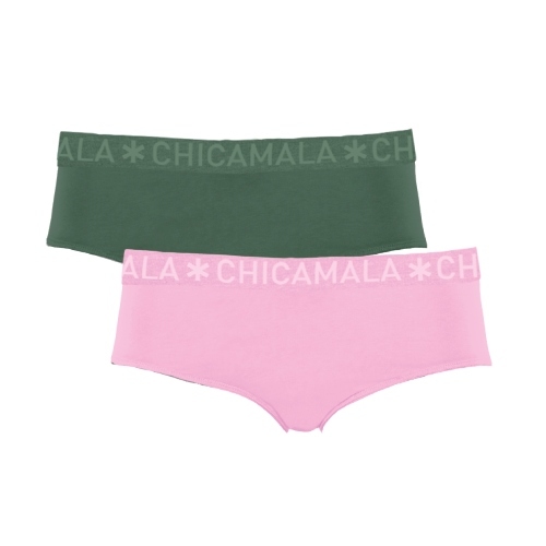 Chicamala Solid pink/green brief