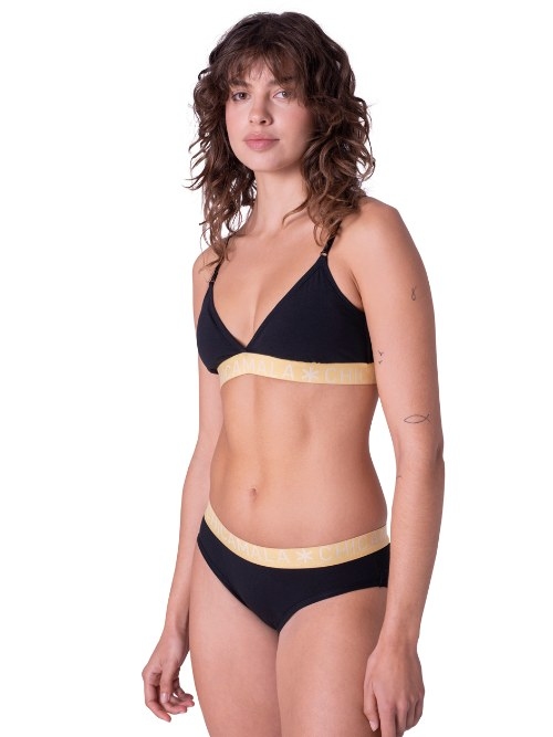 Chicamala Solid black brief
