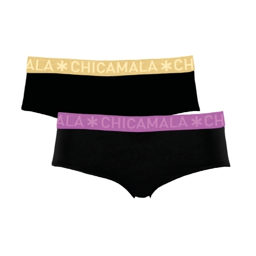 Chicamala Solid black brief