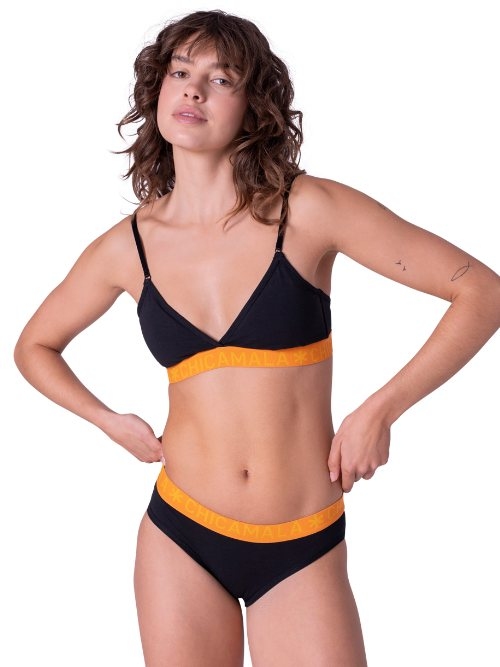 Chicamala Solid black brief