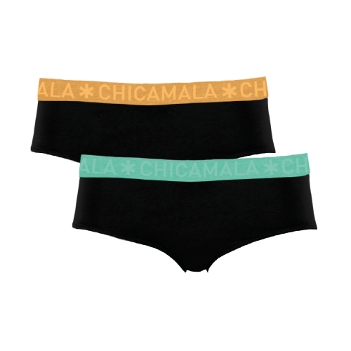 Chicamala Solid black brief