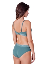 Chicamala Solid green non-padded bra