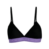 Chicamala Solid black non-padded bra