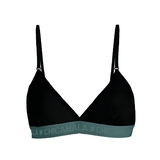 Chicamala Solid black/green non-padded bra