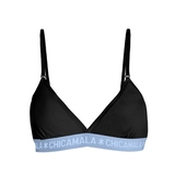 Chicamala Solid black/blue non-padded bra
