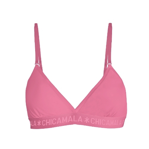 Chicamala Solid pink non-padded bra