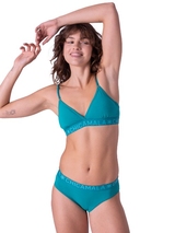Chicamala Solid green non-padded bra