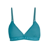 Chicamala Solid green non-padded bra
