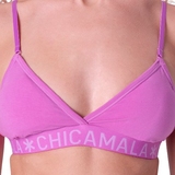 Chicamala Solid purple non-padded bra