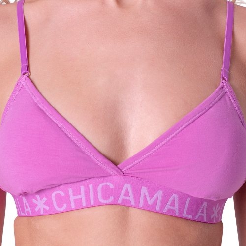 Chicamala Solid purple non-padded bra