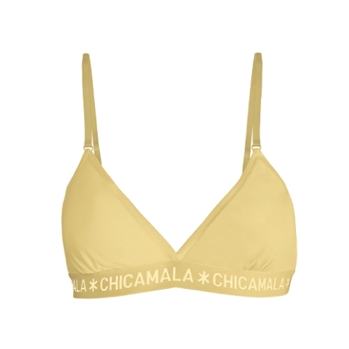 Chicamala Solid yellow non-padded bra