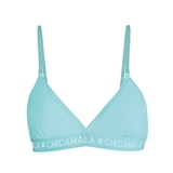 Chicamala Solid black/green non-padded bra