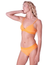 Chicamala Solid orange non-padded bra