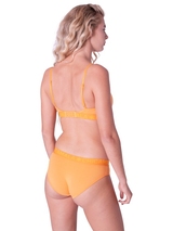 Chicamala Solid orange non-padded bra