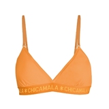 Chicamala Solid orange non-padded bra