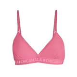 Chicamala Solid pink non-padded bra