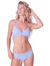 Chicamala Solid baby blue non-padded bra
