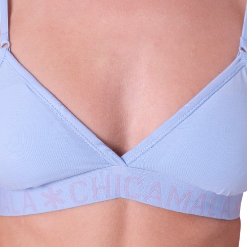 Chicamala Solid baby blue non-padded bra
