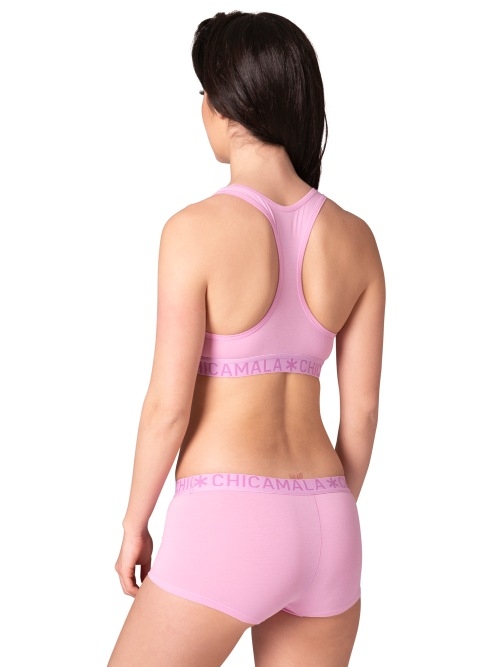 Chicamala Solid pink non-padded bra