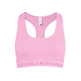 Chicamala Solid pink non-padded bra