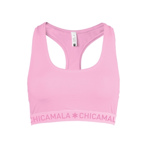 Chicamala Solid pink non-padded bra