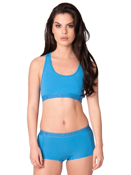 Chicamala Solid blue non-padded bra
