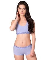 Chicamala Solid purple non-padded bra