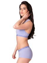 Chicamala Solid purple non-padded bra