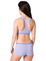 Chicamala Solid purple non-padded bra