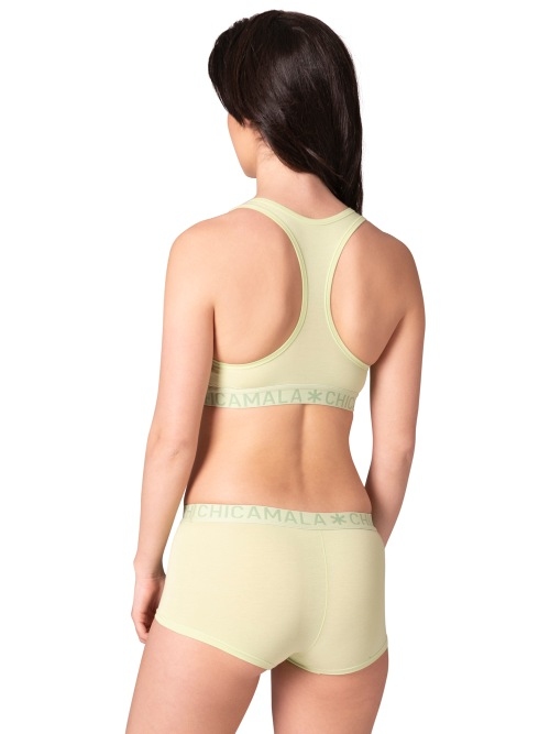 Chicamala Solid green non-padded bra