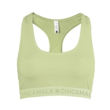 Chicamala Solid green non-padded bra