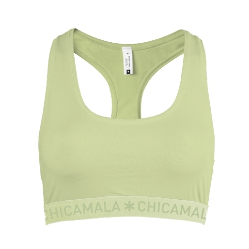 Chicamala Solid green non-padded bra