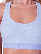Chicamala Solid blue non-padded bra