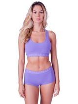 Chicamala Solid purple non-padded bra