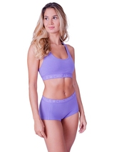 Chicamala Solid purple non-padded bra