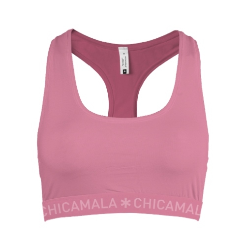 Chicamala Solid pink non-padded bra