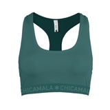 Chicamala Solid green non-padded bra