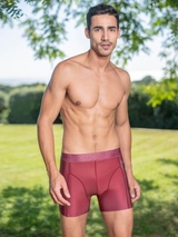 Muchachomalo Solid  red swim boxer