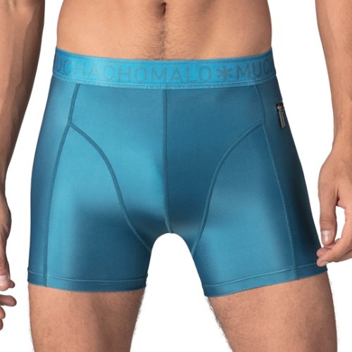 Muchachomalo Solid  blue swim boxer