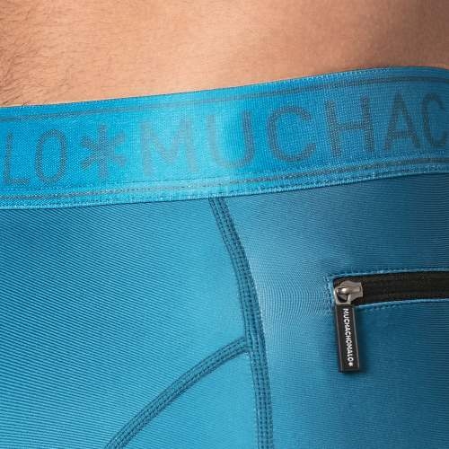 Muchachomalo Solid  blue swim boxer