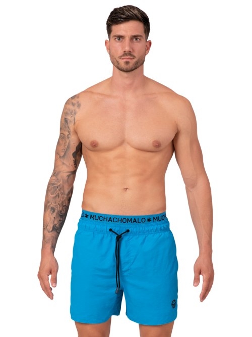 Muchachomalo Solid  neon blue swimshort