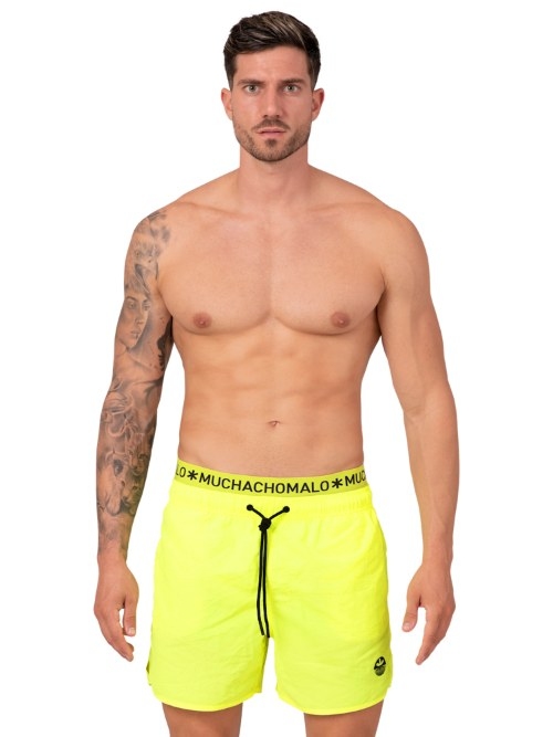 Muchachomalo Solid  neon yellow swimshort