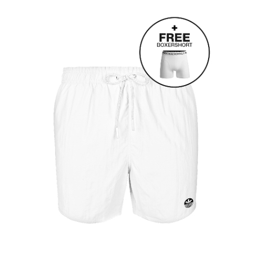 Muchachomalo Solid  white swimshort