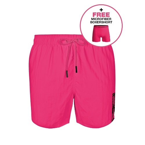 Muchachomalo Solid  neon pink swimshort