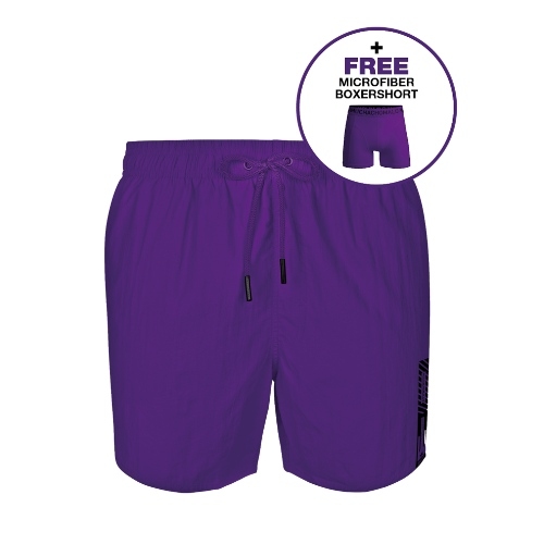 Muchachomalo Solid  purple swimshort