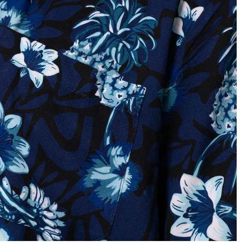 Muchachomalo Solid  navy blue blouse