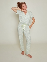 Charlie Choe Fresh Summer Nights green pyjama shirt